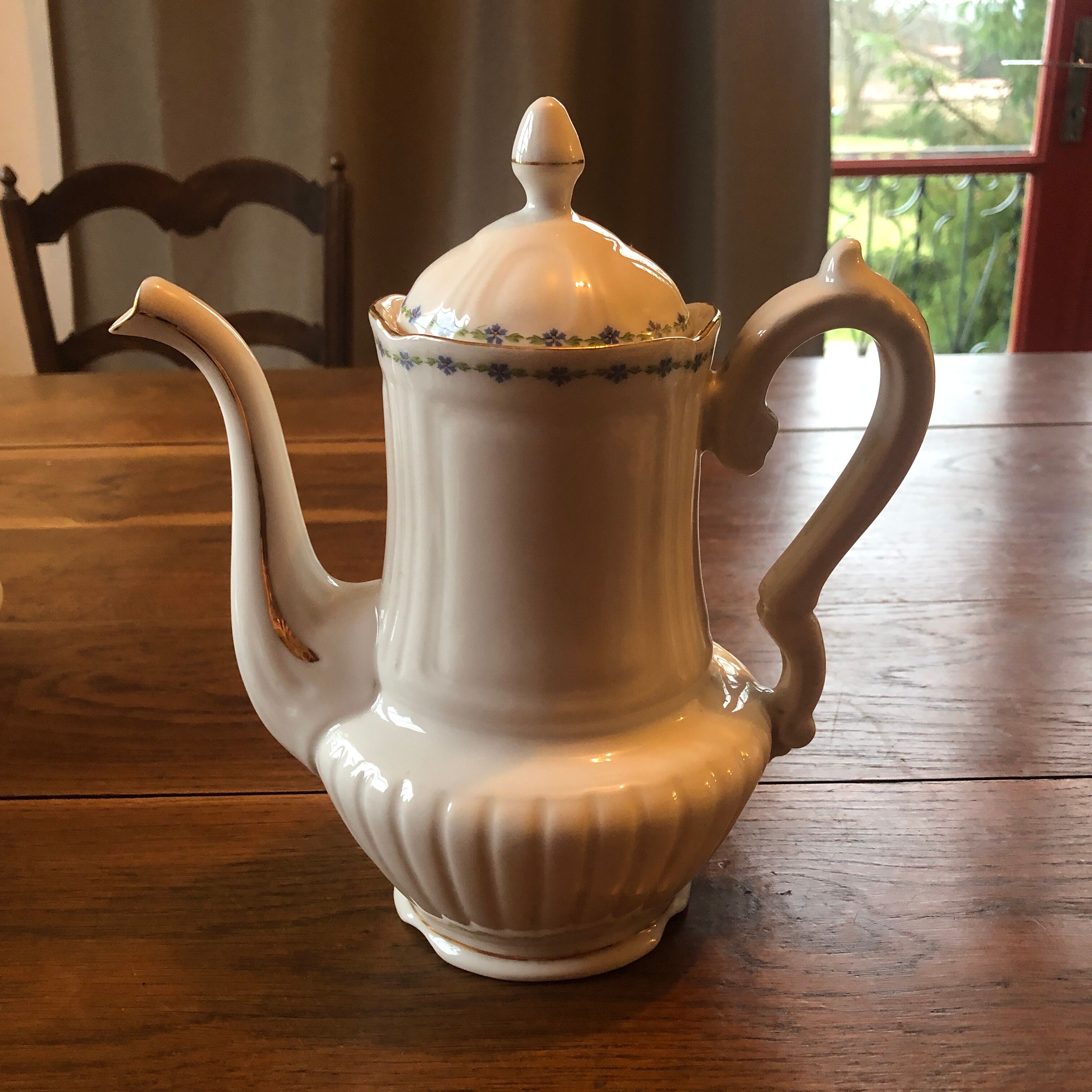 Old Limoge porcelain coffee maker