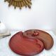Tray Yon Yang in teak and padouk