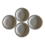 Set of 4 Festons soup plates by Pierre Motton Gien 1970