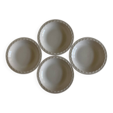 Set de 4 assiettes creuses Festons de Pierre Motton Gien 1970