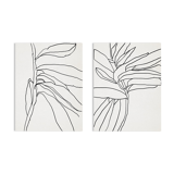 Pair of giclee prints. Botanical wall art set of two, A3