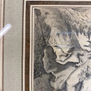 Antique print, Venus and Cupid after Francois Boucher early XX century