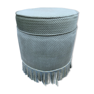 Pouf en velours vintage
