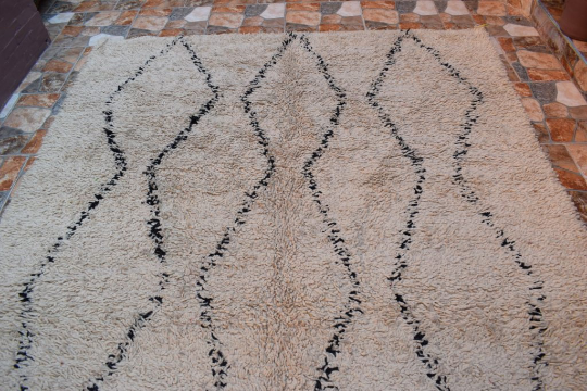 Lush beni ourain rug 330 x 190 cm