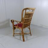 Fauteuil en rotin années 1920-1930
