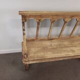Patinated church pew