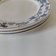 3 assiettes plates Digoin Sarreguemines modèle Pêcher
