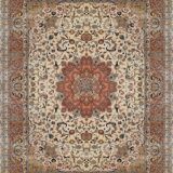 Tapis d'Orient Iran Tabriz laine et soie : 2.50 X 3.50 Mètres
