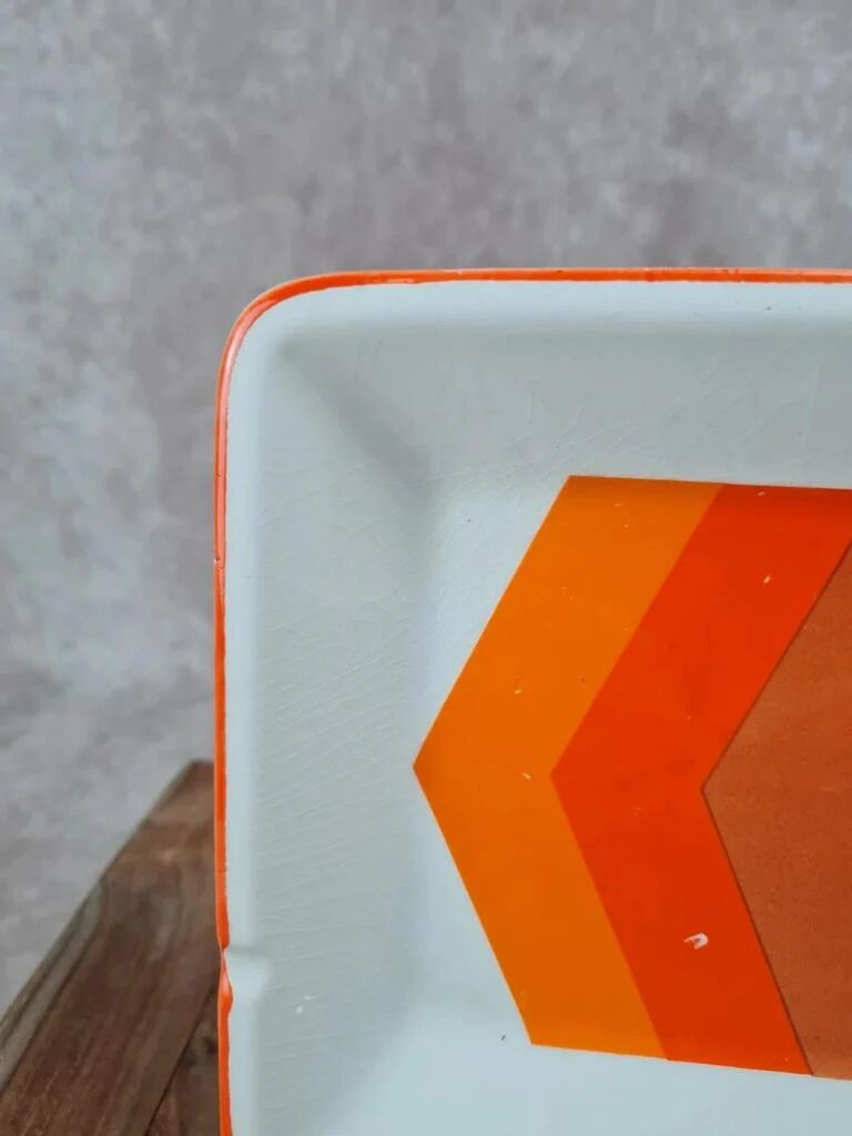 Pocket tray / ashtray Gien "arrows" vintage 70s