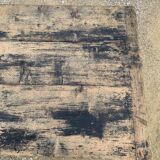 Old black wooden farmtable