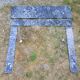 Grey marble fireplace