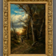 Paysage forestier ancien dans un beau cadre.