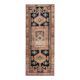 Vintage Turkish Oushak handmade wool cotton tan runner rug 114x285