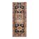 Vintage Turkish Oushak handmade wool cotton tan runner rug 114x285