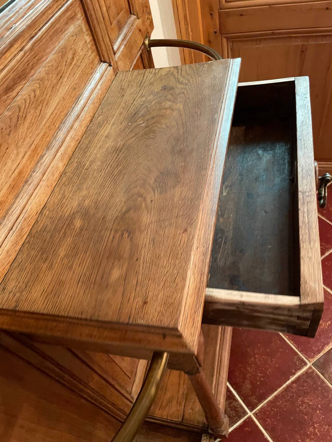 Oak coat rack