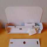 White lacquered metal wall sconces