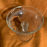 Six champagne glasses