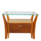 Gio Ponti bedside table in maple and walnut, La Permanente Mobili Cantù, 1940s