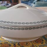 Sarreguemines iron earth soup tureen