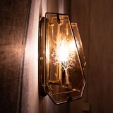 Hollywood Regency Brass Wall lamps 1970s