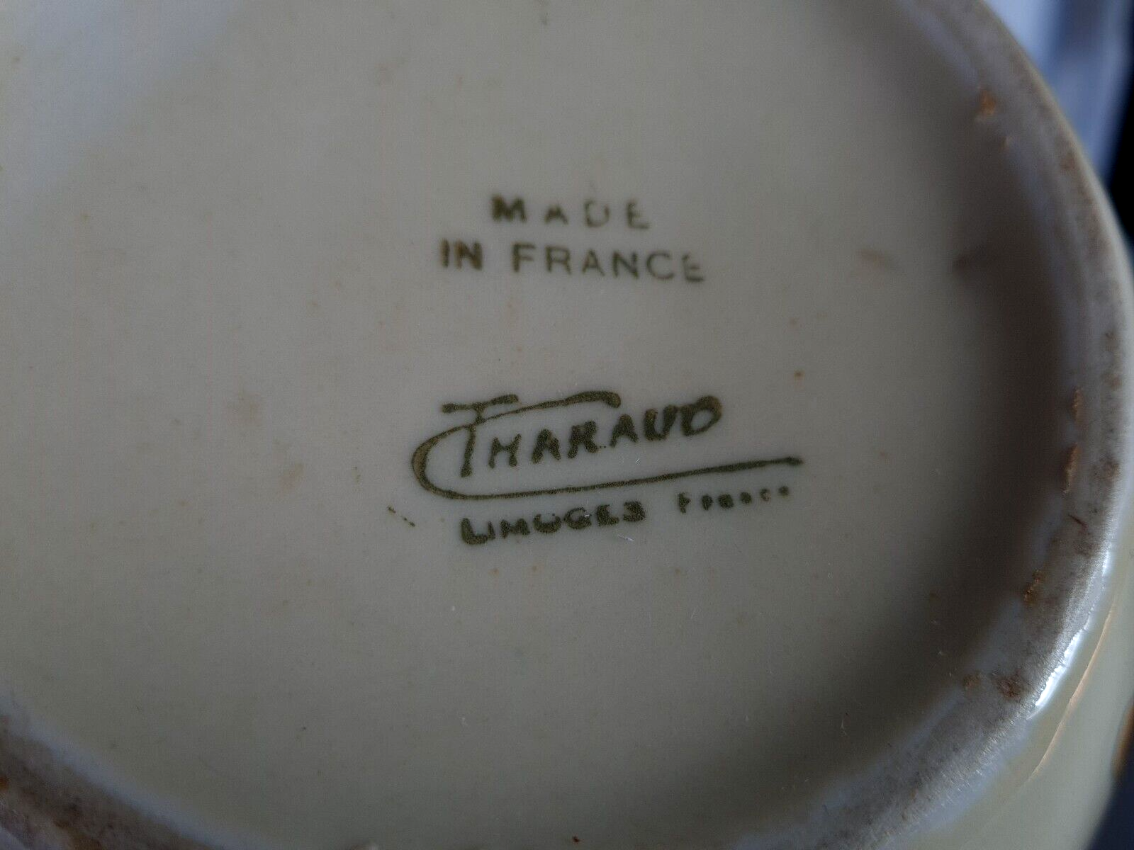Camille Tharaud vase ball décor vine leaves perfect condition SB