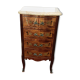 Dresser chiffon marquetry style louis xv marble top
