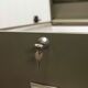 Caisson bureau industriel 1950 ruwa bell à roulettes métal verte dossier suspendu