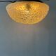 Vintage glass ceiling light by Helena Tynell for Glashütte Limburg