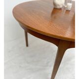 Table ronde scandinave avec rallonge