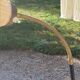 Vintage floor lamp from the 50s in metal and brass 4 flexible lights with tripod base