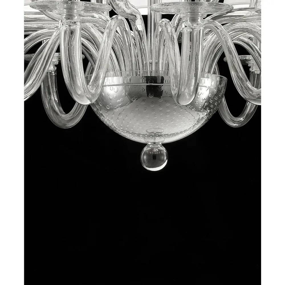 Italian Green Felci Murano Glass Chandelier Green by Simoeng for Simoeng