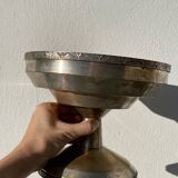 Art Deco footed cup in silver metal