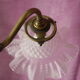 Lampe tulipe articulée art nouveau laiton