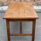 19th century solid oak farmhouse table, 140x80cm