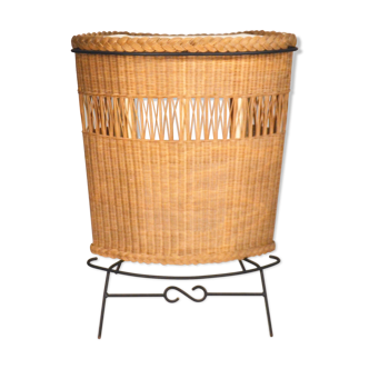 1950s rattan counter bar