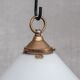 Two tone french antique pendant light