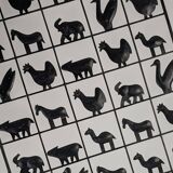 Animal Screen Att. Atelier Marolles and Jean Touret in Wrought Iron 1950s