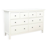 Chest of 8 white drawers model hemnes from ikea sweden