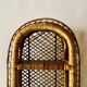 Vintage rattan and wicker shelf
