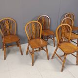 Set of 6 Vintage Ercol Dining Chairs, 1950's