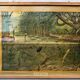 Vintage linen school chart – In ditch and pond