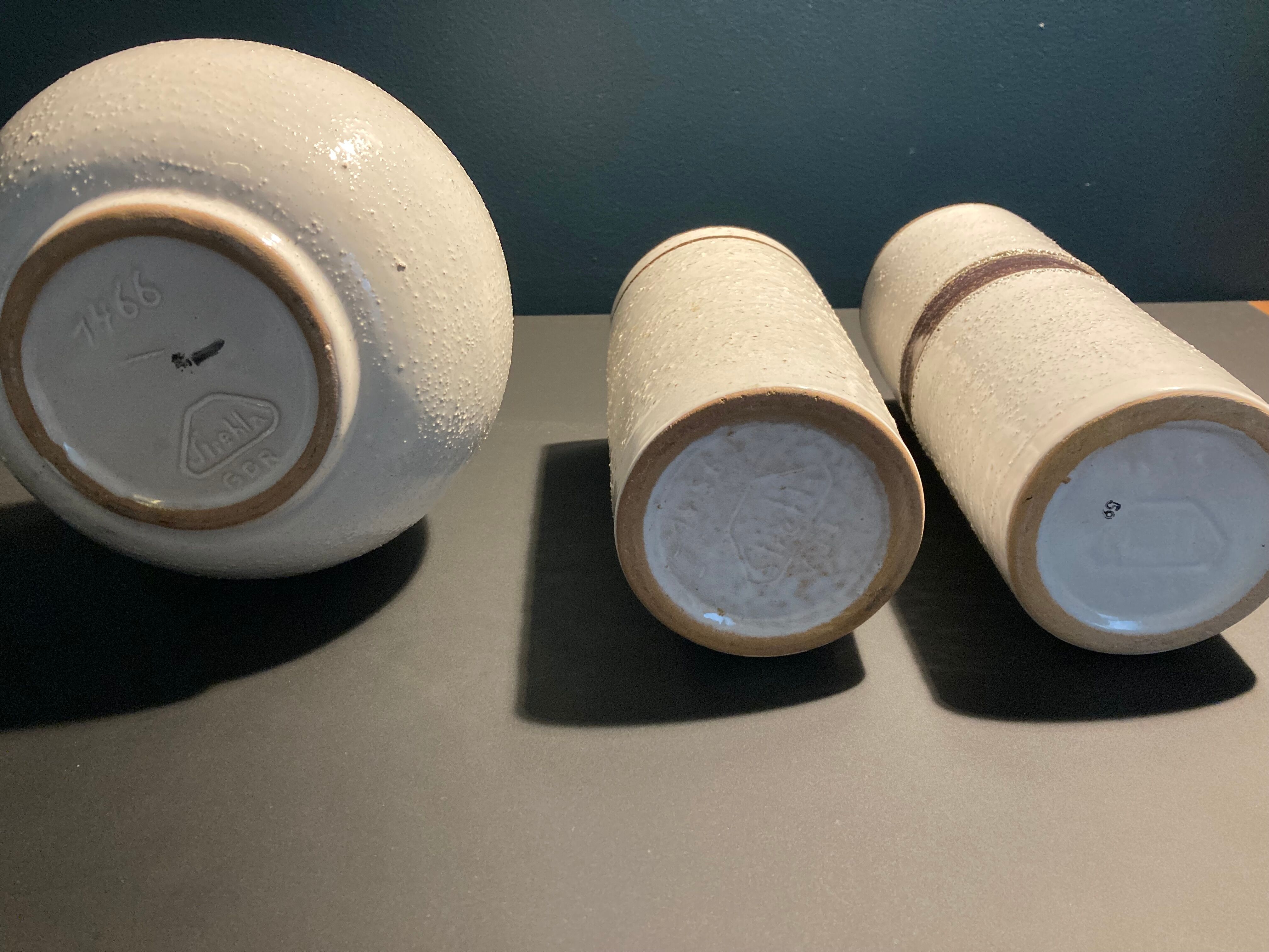 vintage pottery set from East Germany