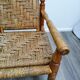Fauteuil bois et corde années 50
