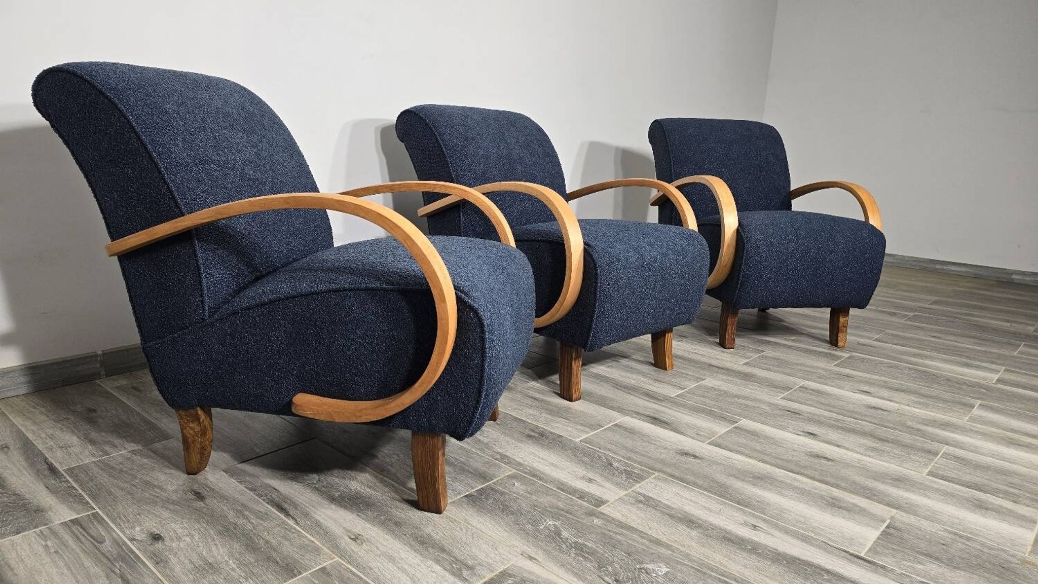 Ensemble de chaises longues par Jindrich Halabala, années 1940