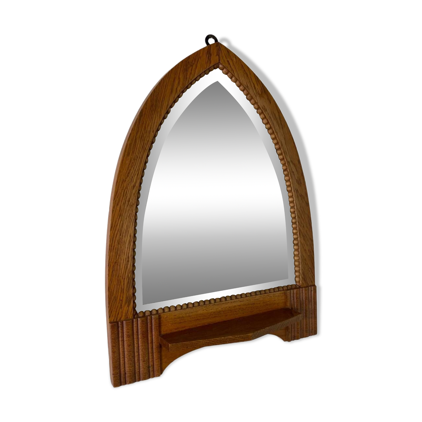 Art Deco Oak Amsterdamse School Mirror, 1920s