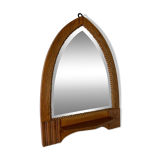 Art Deco Oak Amsterdamse School Mirror, 1920s