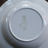 Lot of 3 Sarreguemines deep plates - Sunny pattern - hand-painted, 1920s