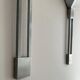 Pair of vintage geometric Vereinigte Werksatten wall lights, solid aluminum, Germany 1970s