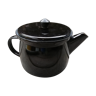 Black enamelled teapot