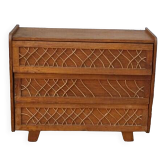 Mini vintage doll chest of drawers